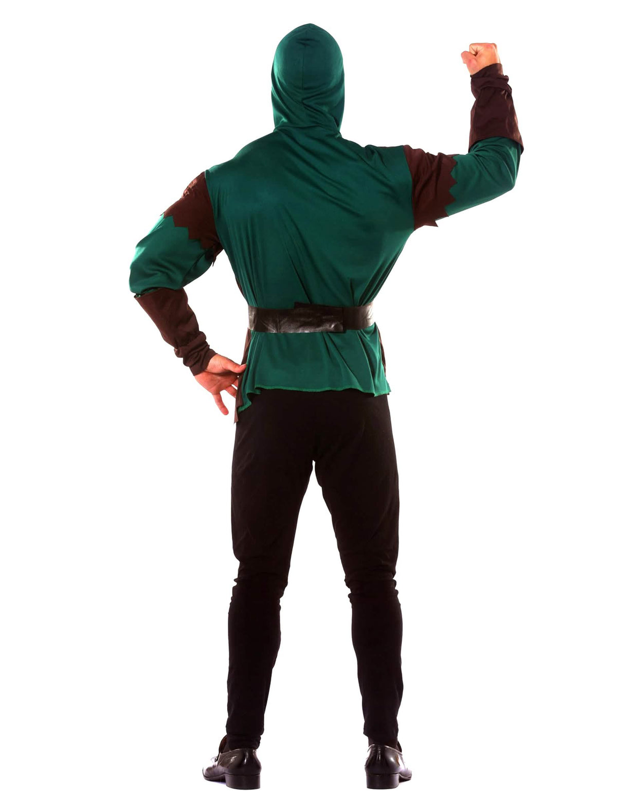 Vue de dos du déguisement d'archer masqué pour homme