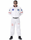 Déguisement d'astronaute pour homme blanc avec écussons NASA