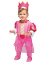 Déguisement avec couronne de princesse pour bébé rose et doré