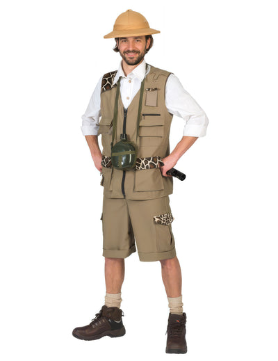 Disfraz de aventurero safari hombre