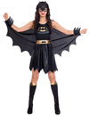Déguisement Batgirl™ classique pour femme noir et doré avec cape et masque