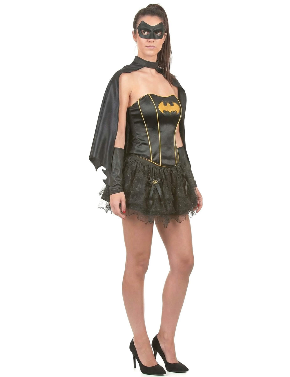 Vista de perfil del disfraz Batgirl™ sexy para mujer