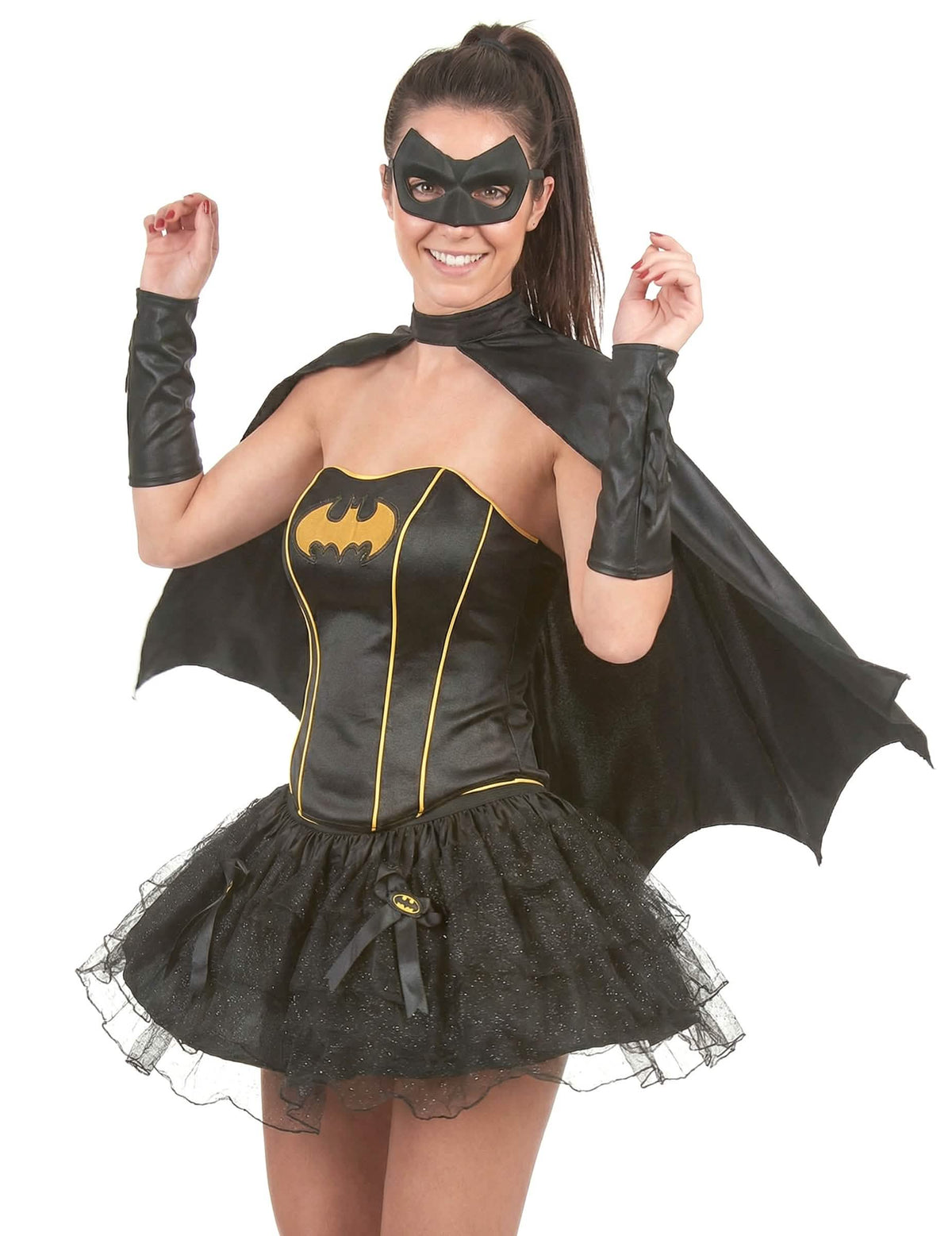 Vista frontal del disfraz sexy de Batgirl™ para mujer