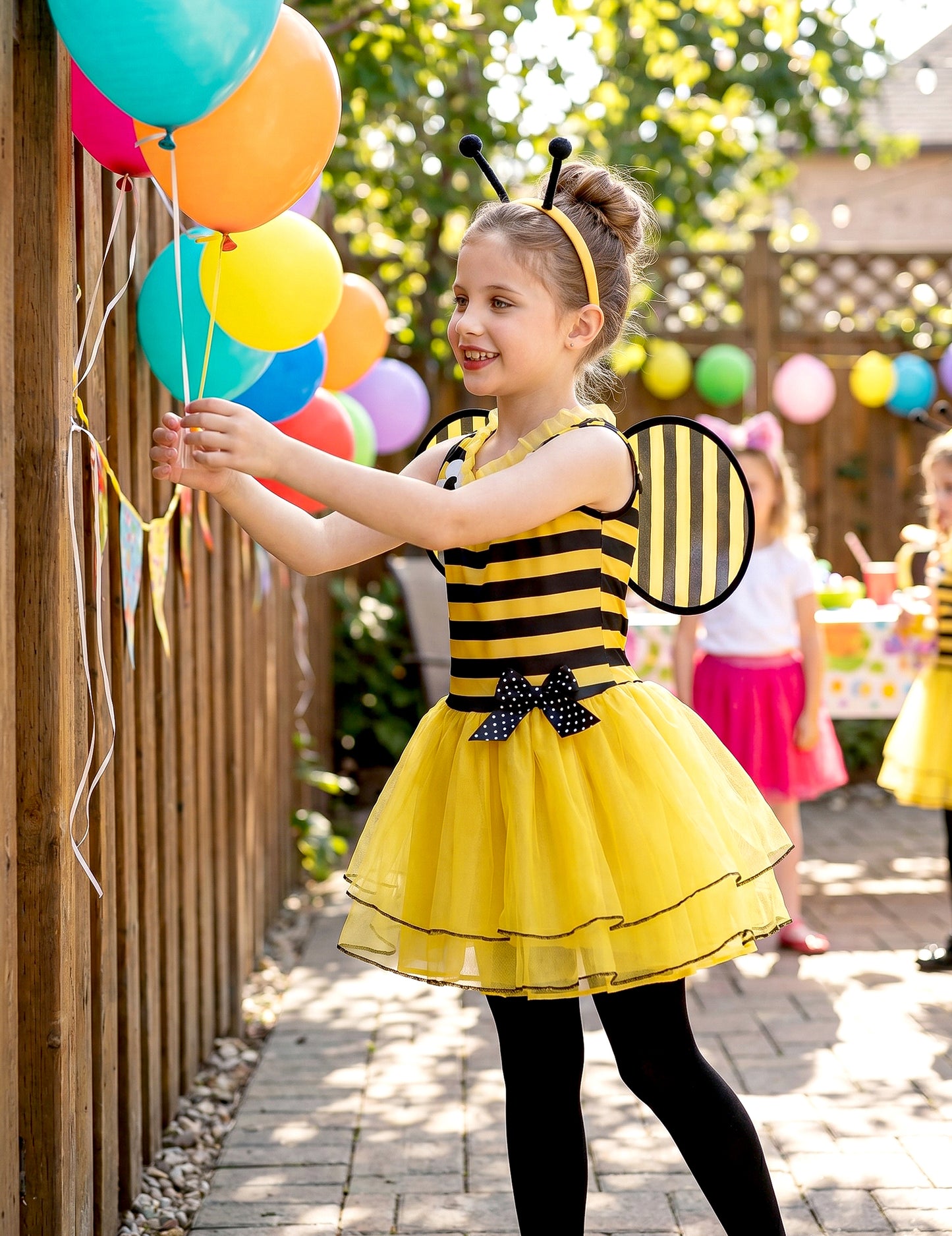 Disfraz de abeja flores niña