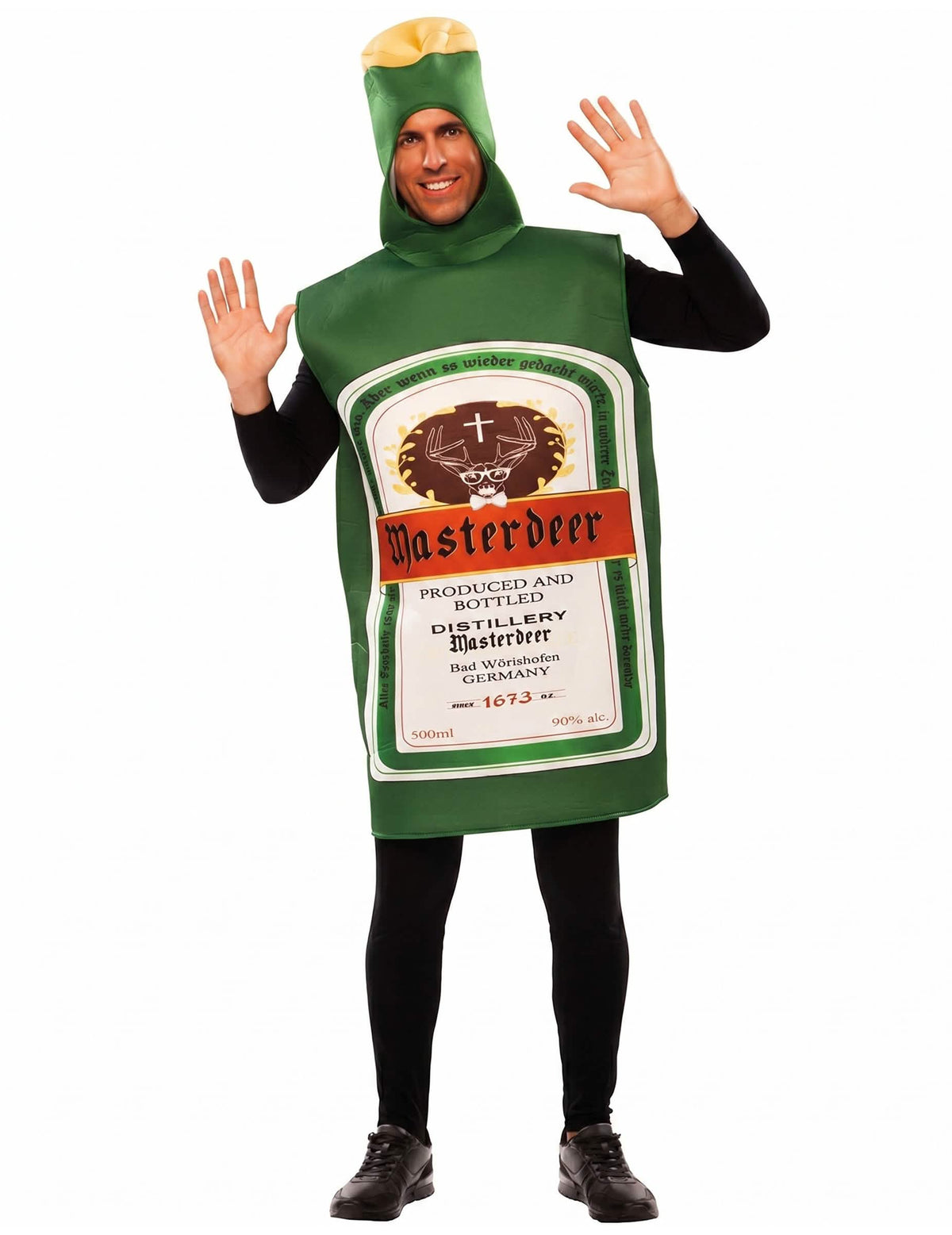 Disfraz de botella de aperitivo masterdeer para adulto