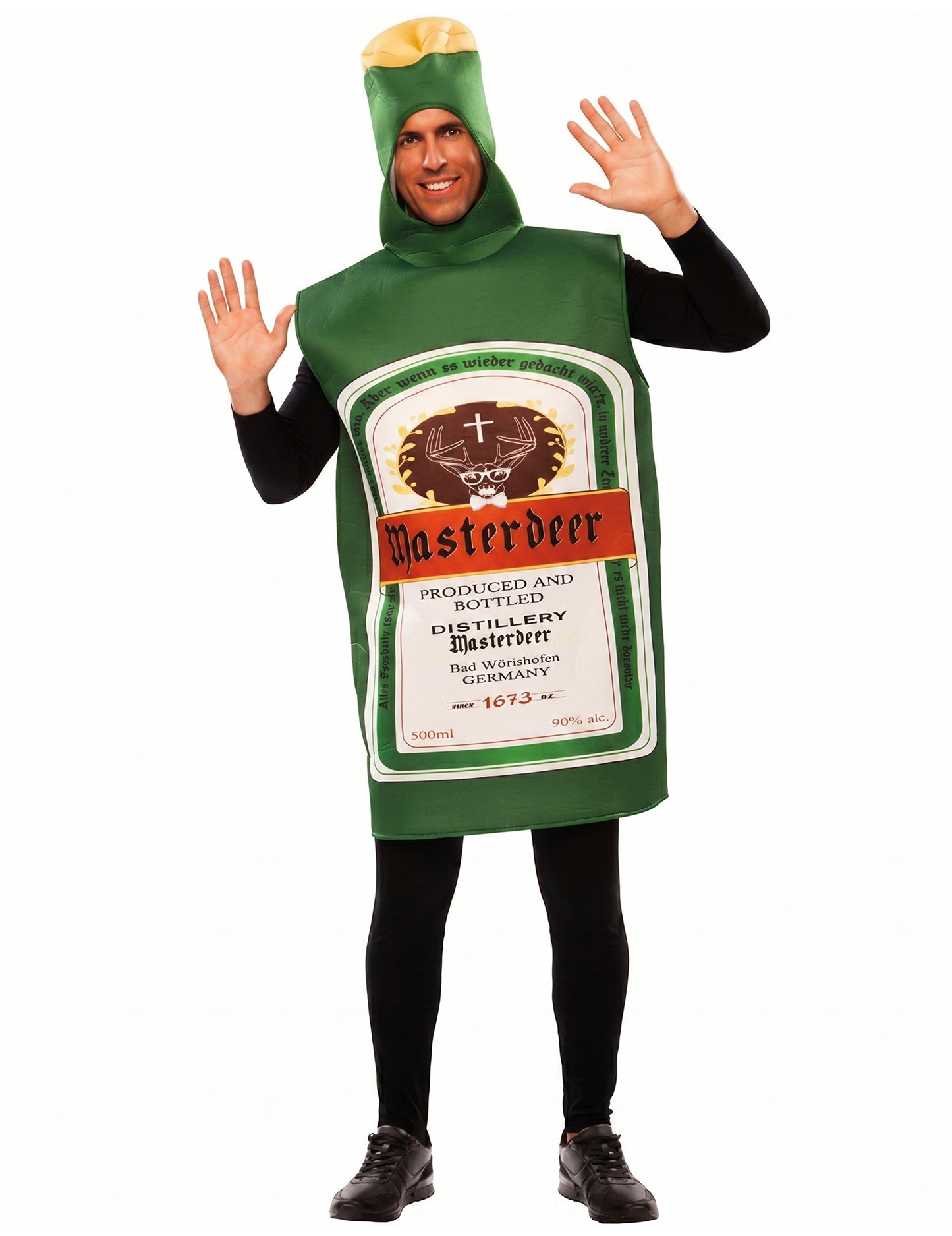 Disfraz de botella de aperitivo masterdeer para adulto
