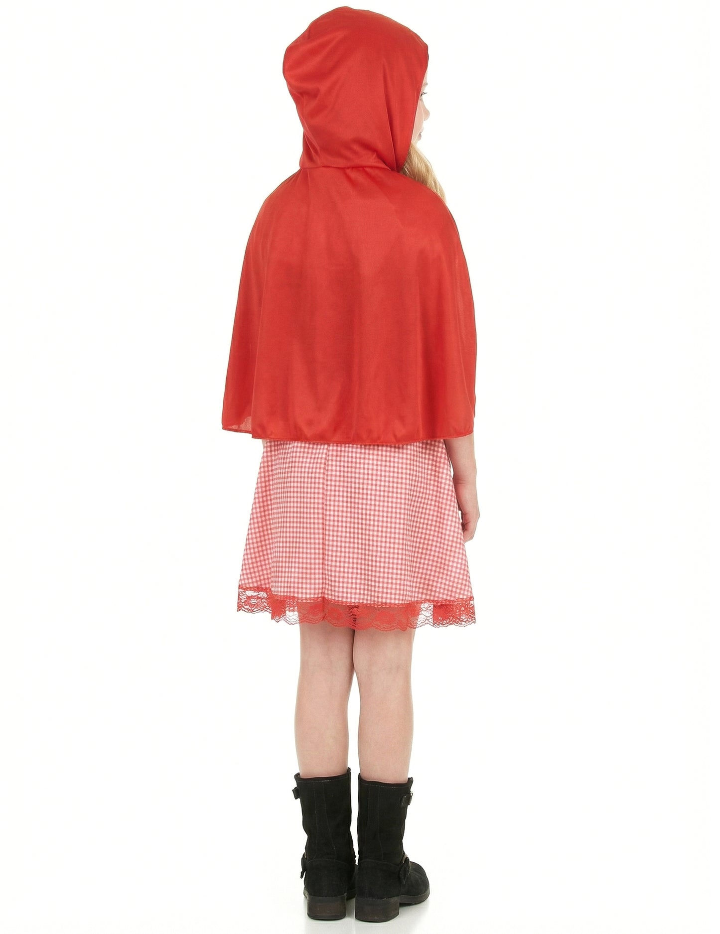 Vue de dos du déguisement de chaperon rouge basique