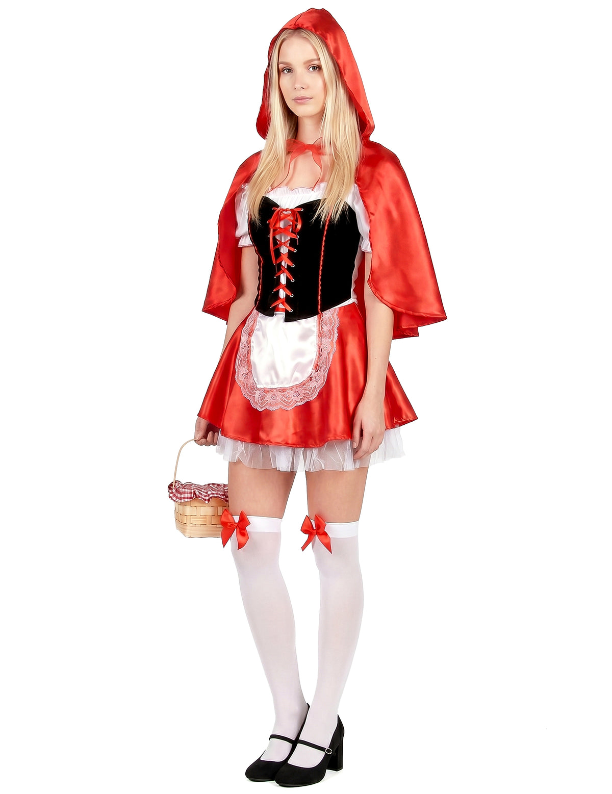 Disfraz de Caperucita roja corset para mujer