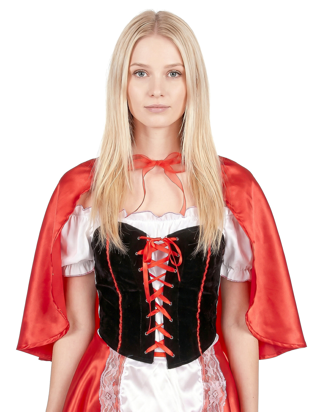 Disfraz de Caperucita roja corset para mujer