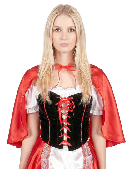 Disfraz de Caperucita roja corset para mujer