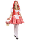 Déguisement chaperon rouge traditionnel pour fille rouge et blanc à carreaux