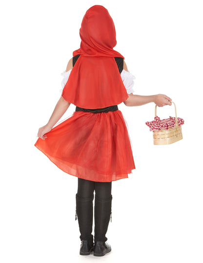 Vue de dos du déguisement chaperon rouge classique