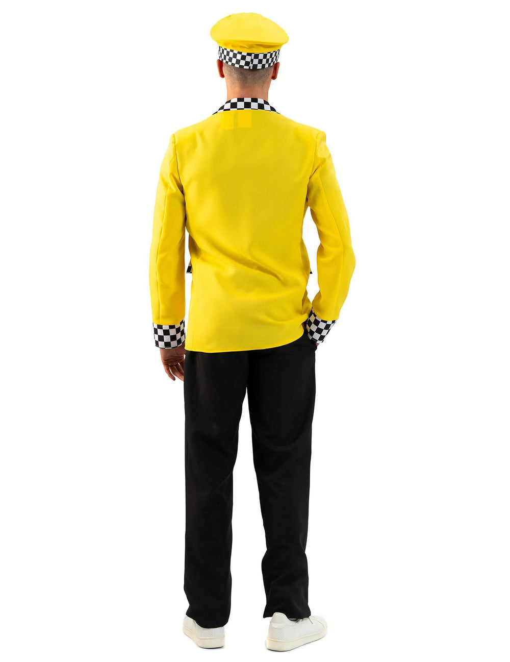 Vue de dos du déguisement chauffeur de taxi pour homme