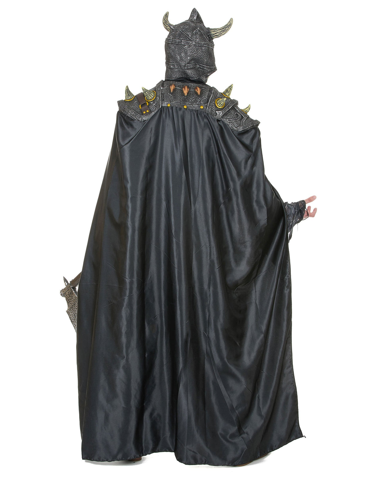 Vue de dos du déguisement chevalier de l'armée sombre