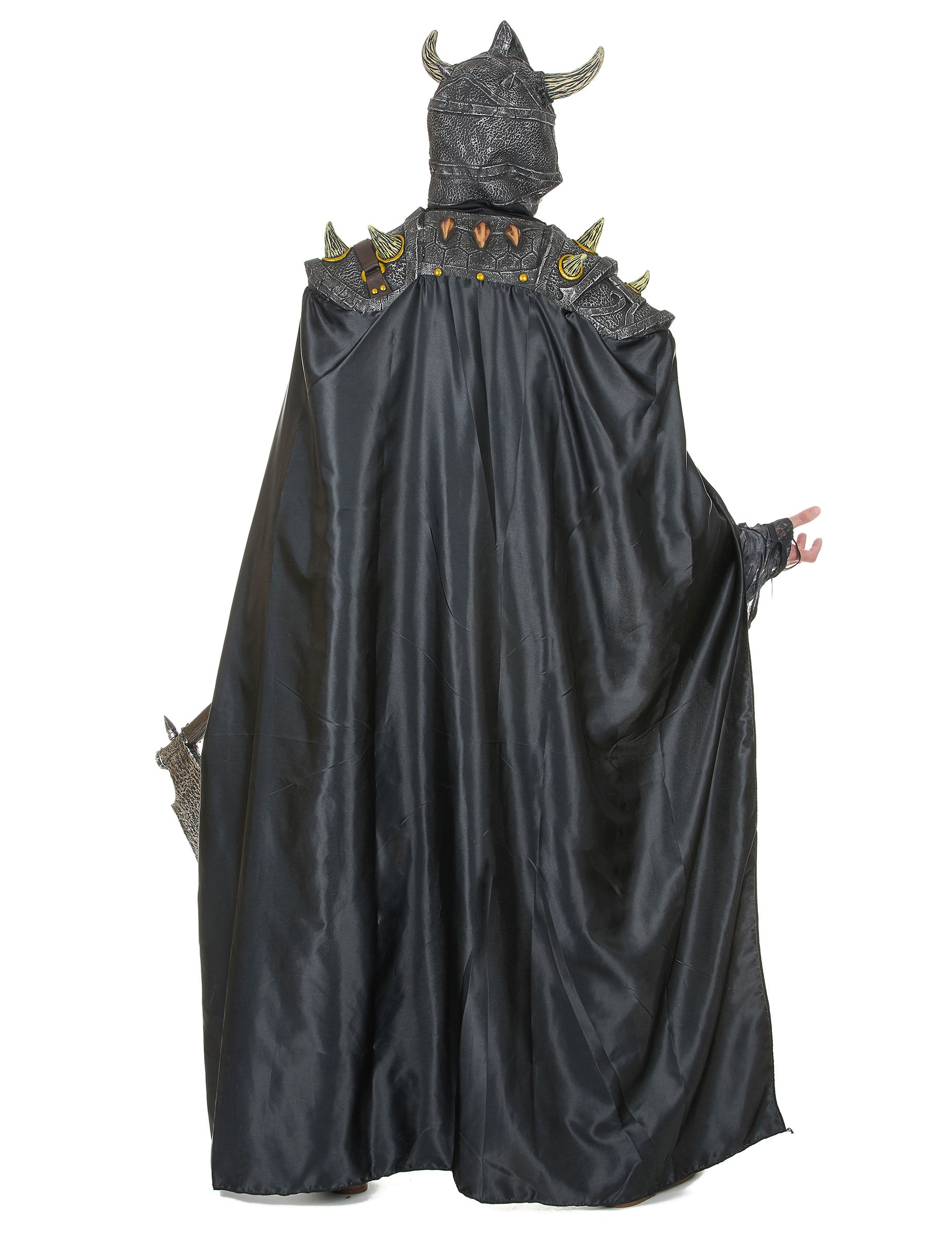 Vue de dos du déguisement chevalier de l'armée sombre