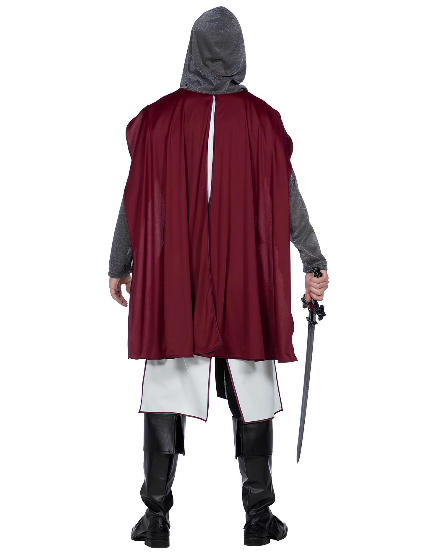 Disfraz de caballero templario de lujo para hombre