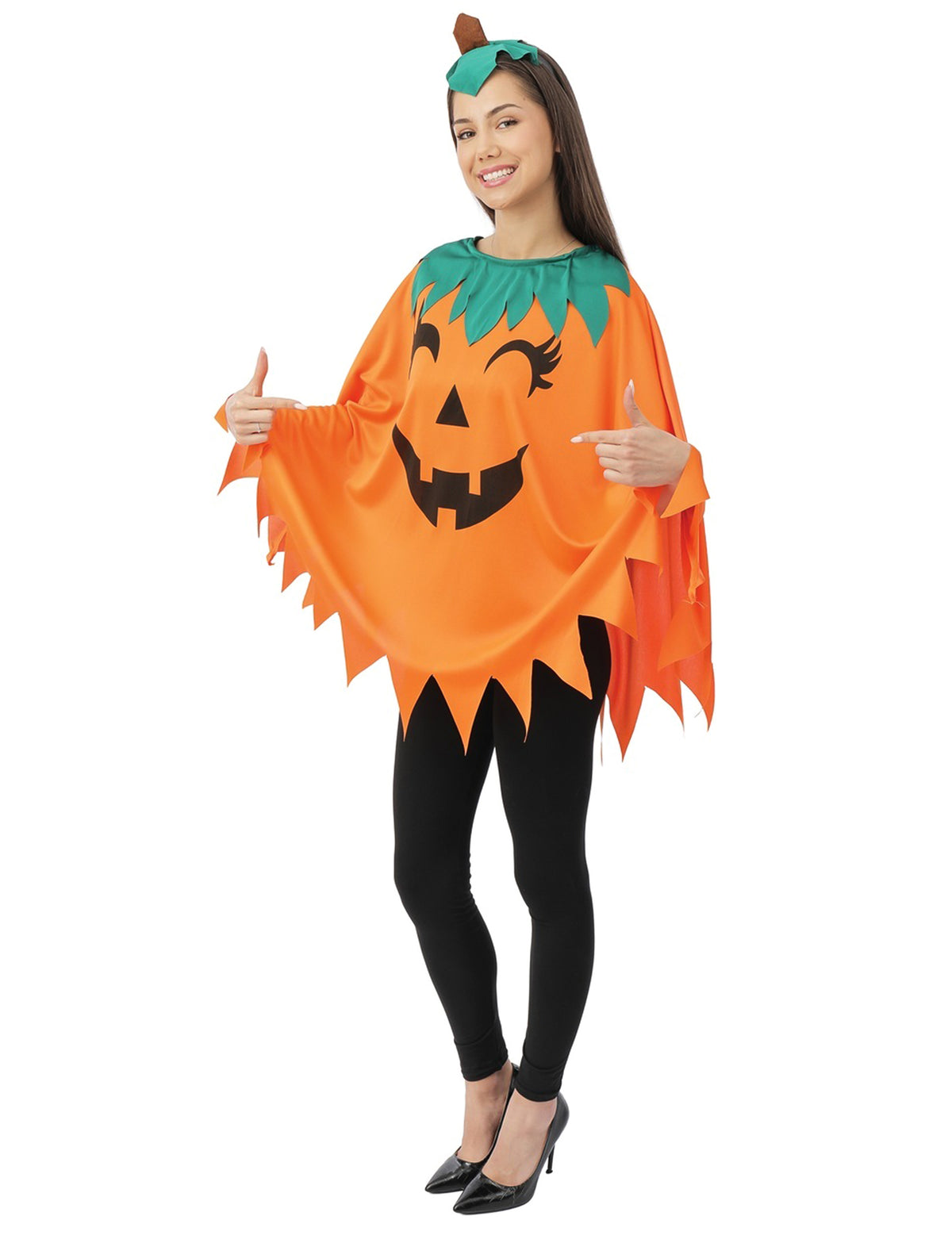 Disfraz de calabaza naranja para mujer
