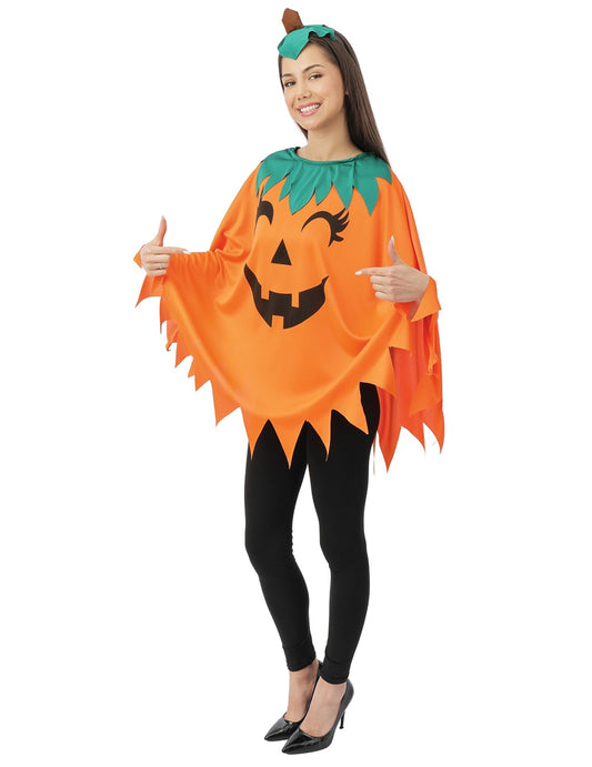 Disfraz de calabaza naranja para mujer