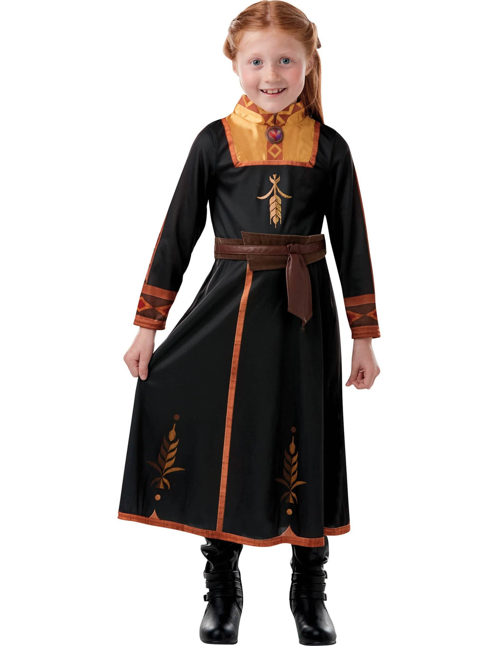 Vue de face du déguisement classique Anna La Reine des neiges 2™