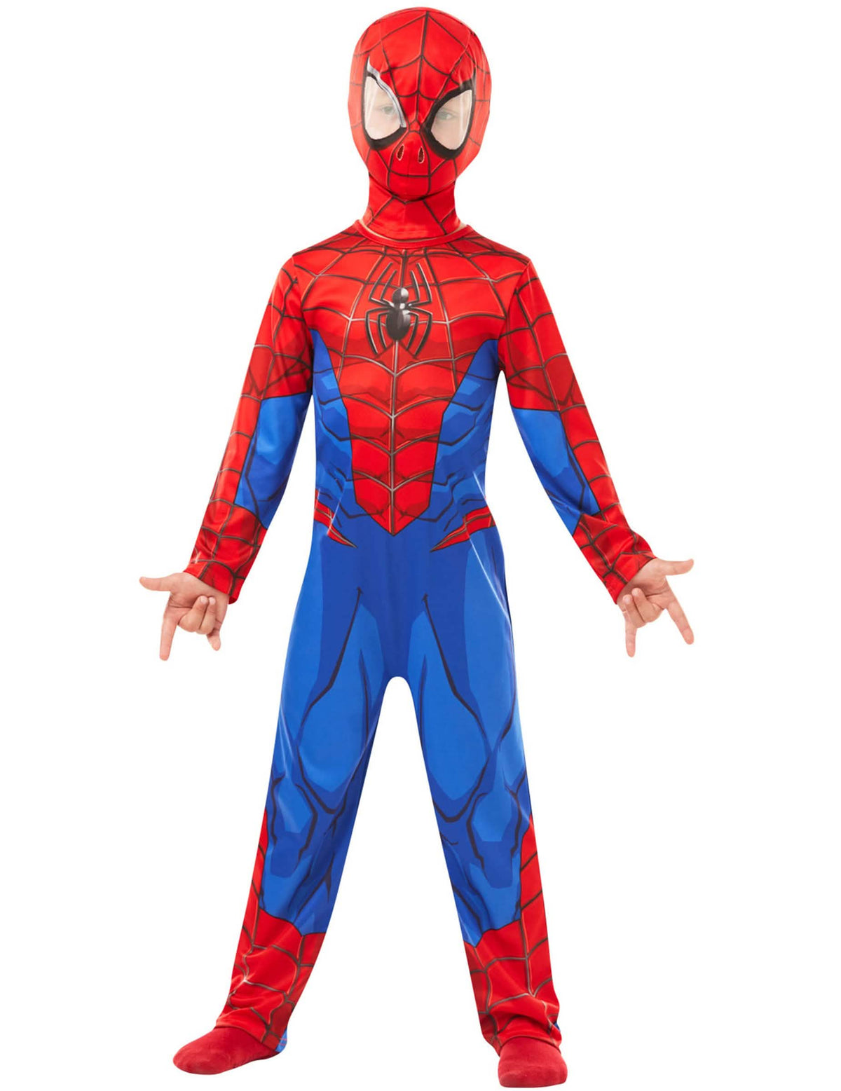 Disfraz clásico Spiderman para niño rojo y azul