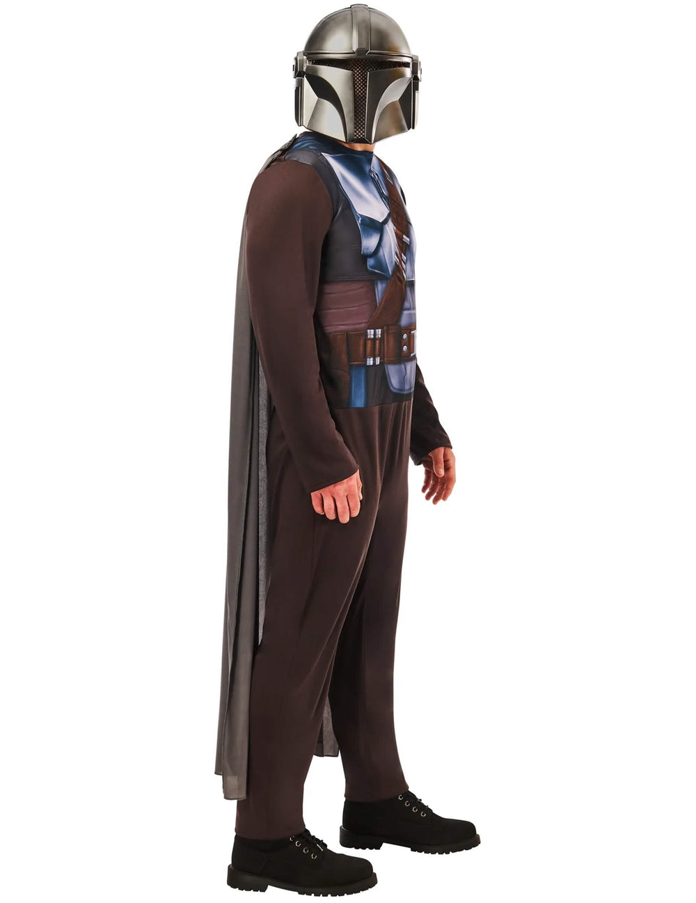 Vue de profil du déguisement classique Star Wars - The Mandalorian pour adulte