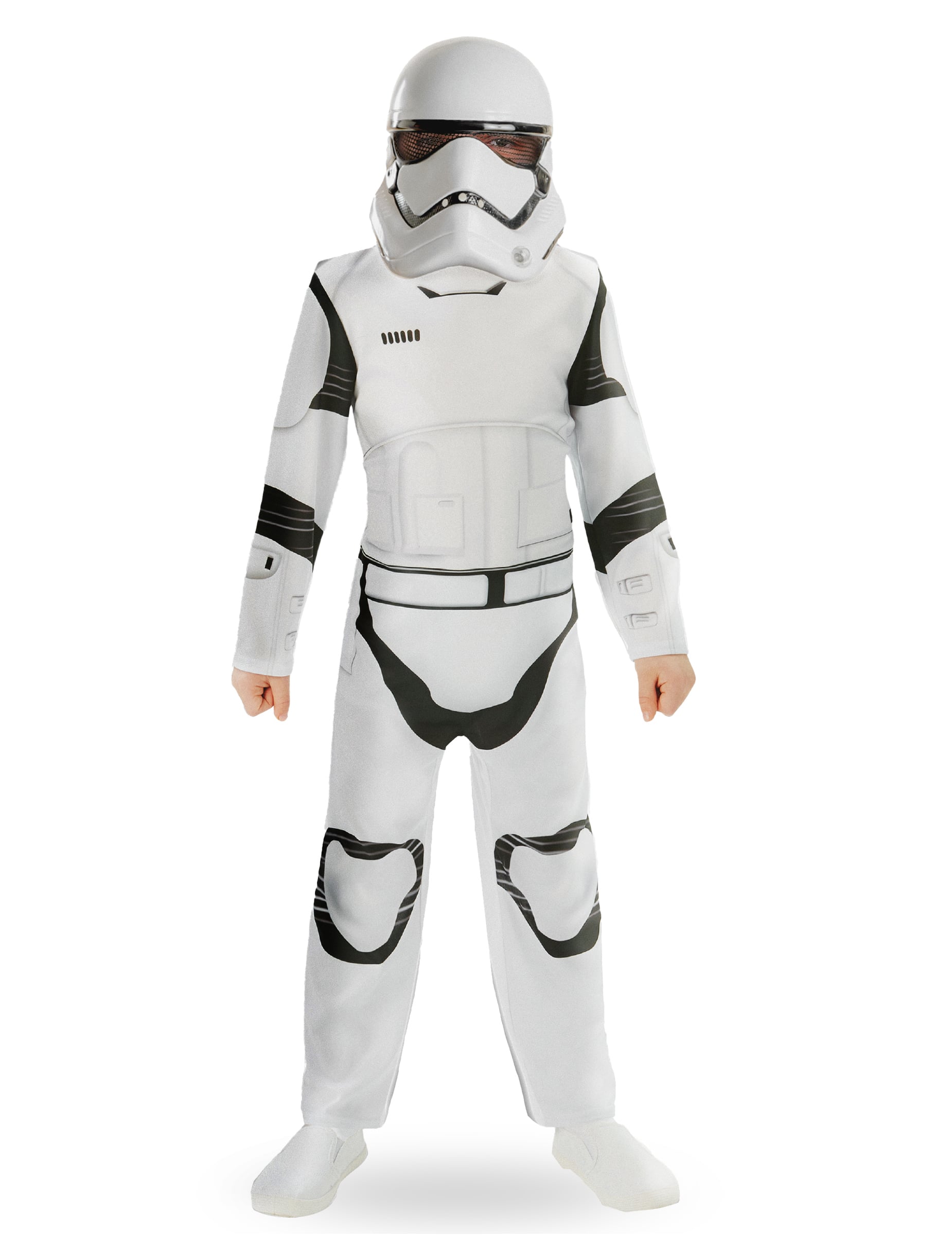 Déguisement classique StormTrooper Star Wars VII pour enfant blanc et noir avec masque