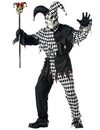 Disfraz de arlequín de Halloween negro