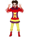 Déguisement clown maléfique pour fille multicolore