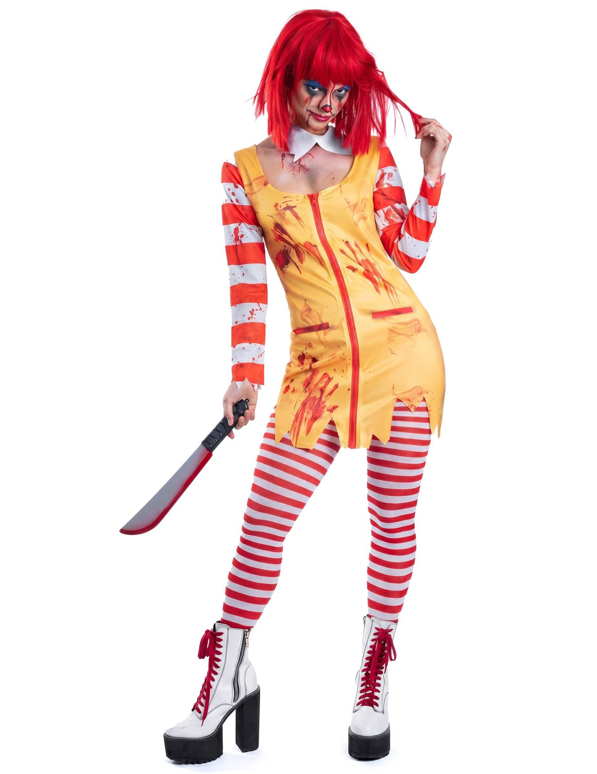 Disfraz de payaso asesino sexy para mujer