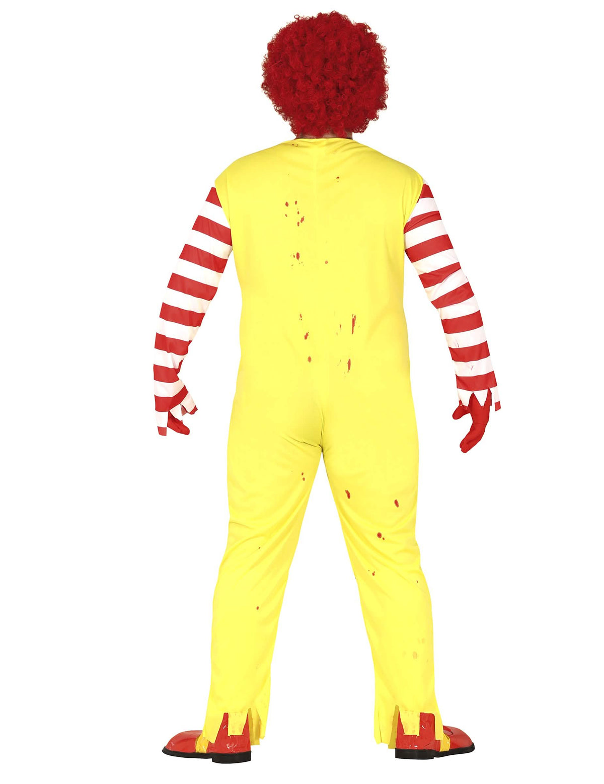 Vista trasera del disfraz de zombie payaso para adulto