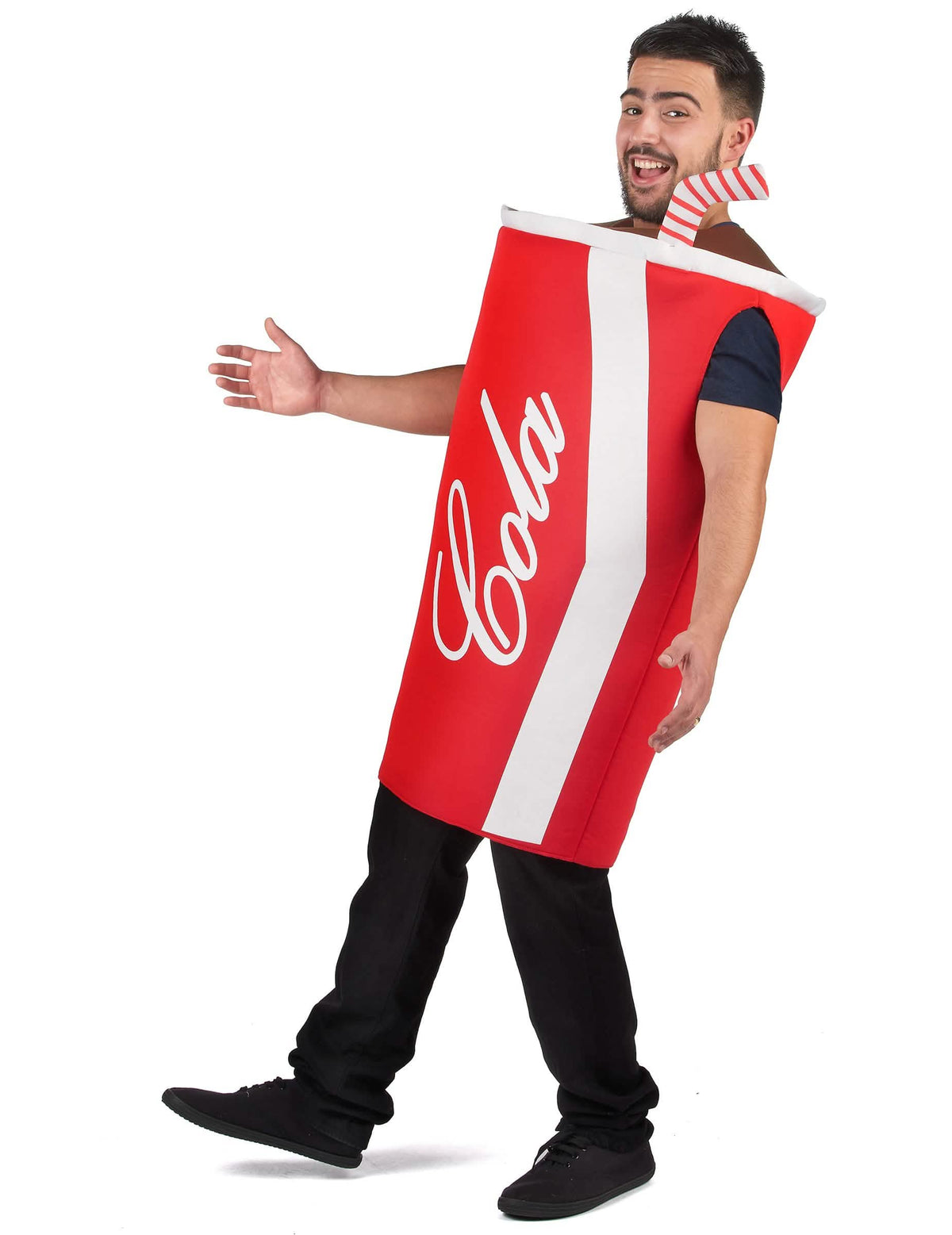 Vista de perfil del disfraz de cola para adulto