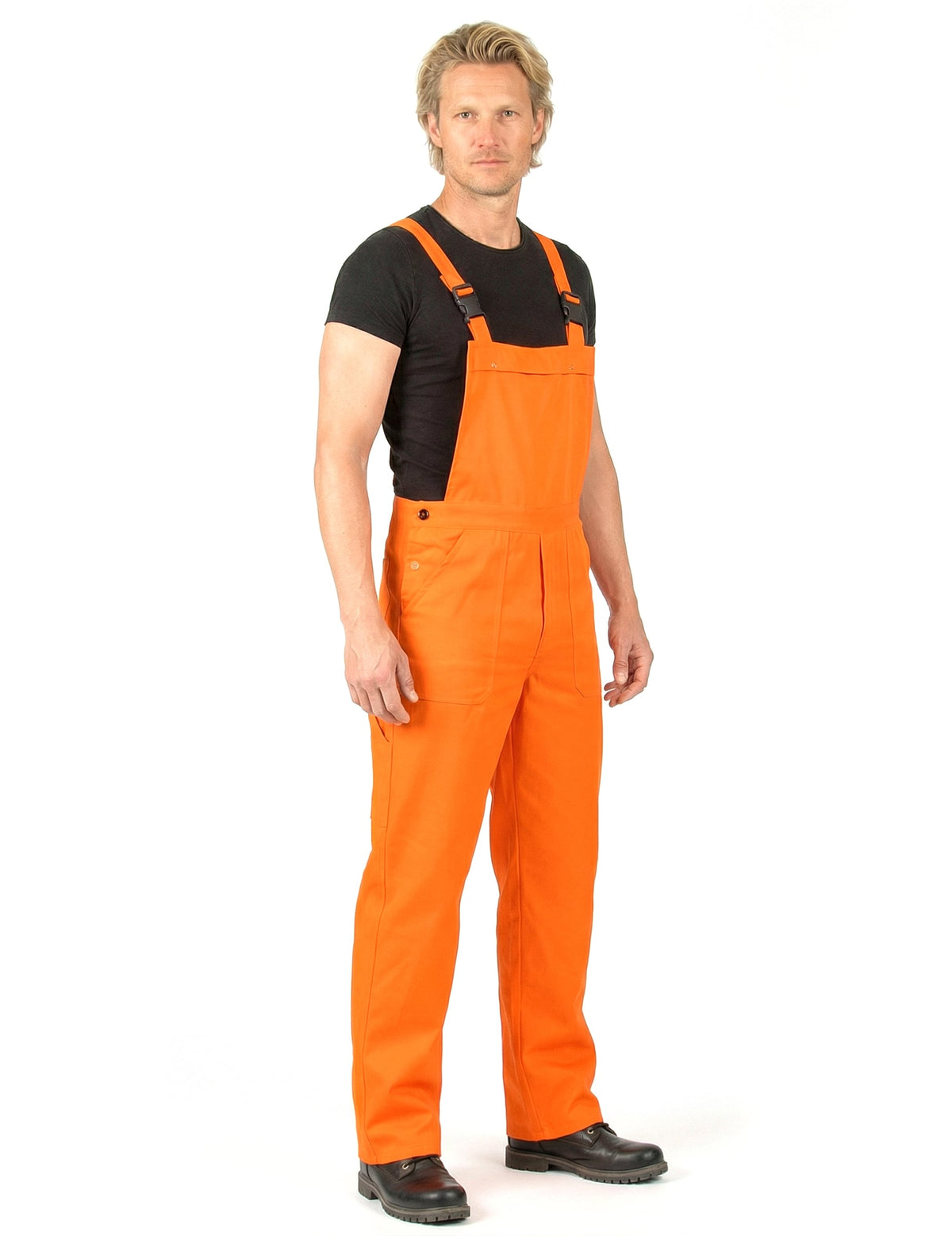 Disfraz traje naranja fluo adulto