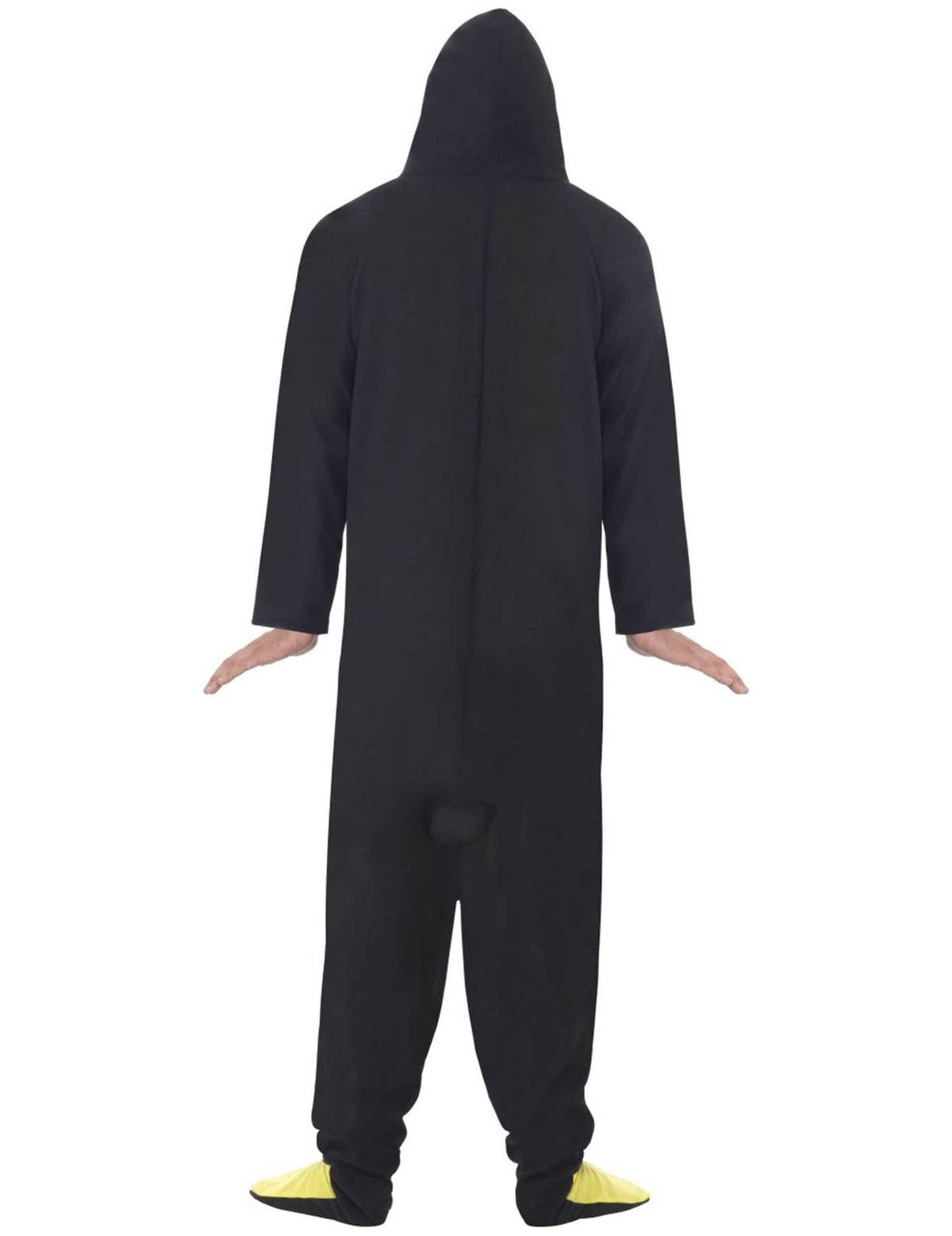 Vista trasera del disfraz mono pingüino
