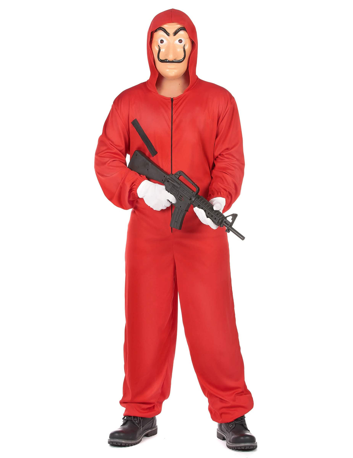 Disfraz mono rojo ladrón adulto