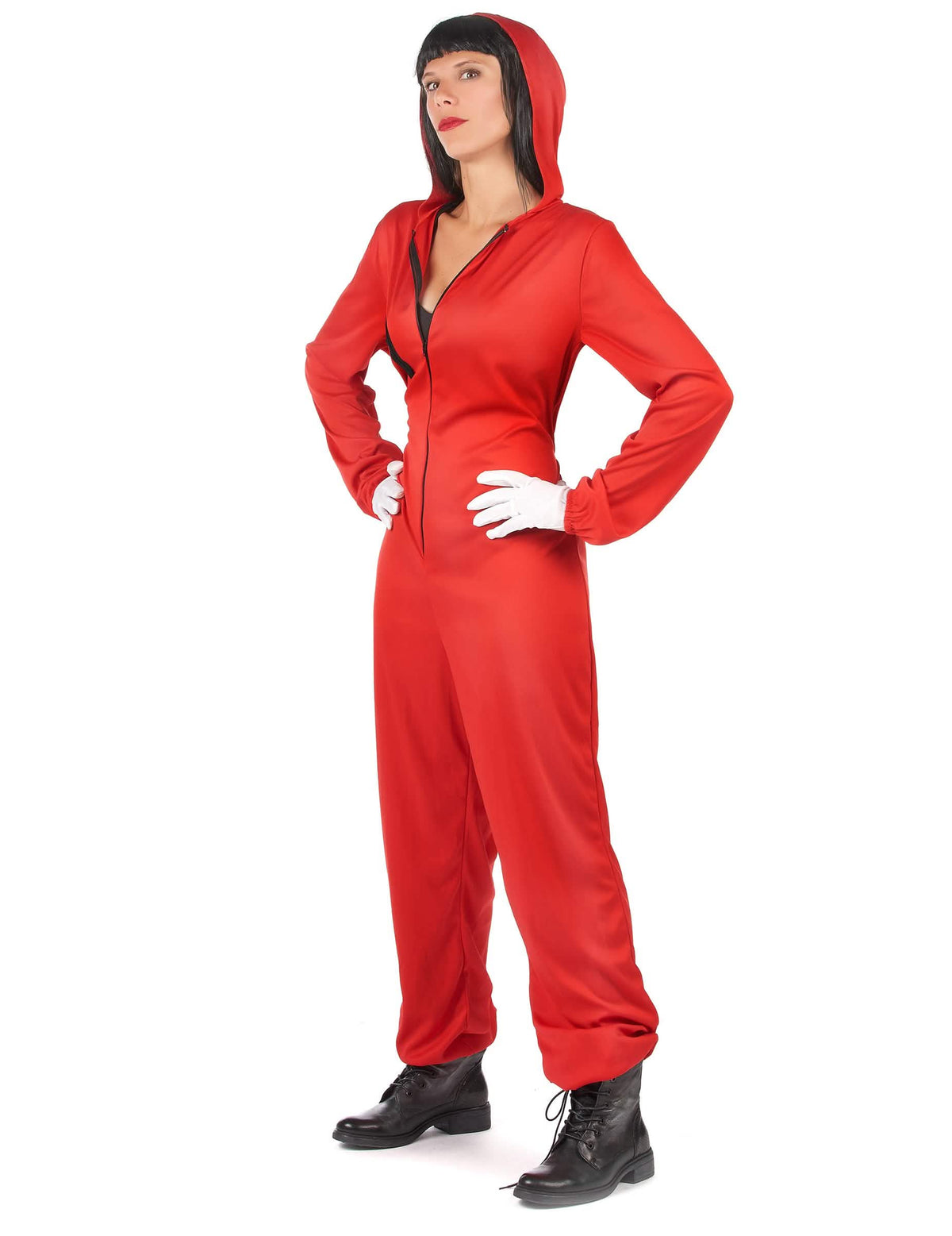 Disfraz mono rojo ladrón adulto