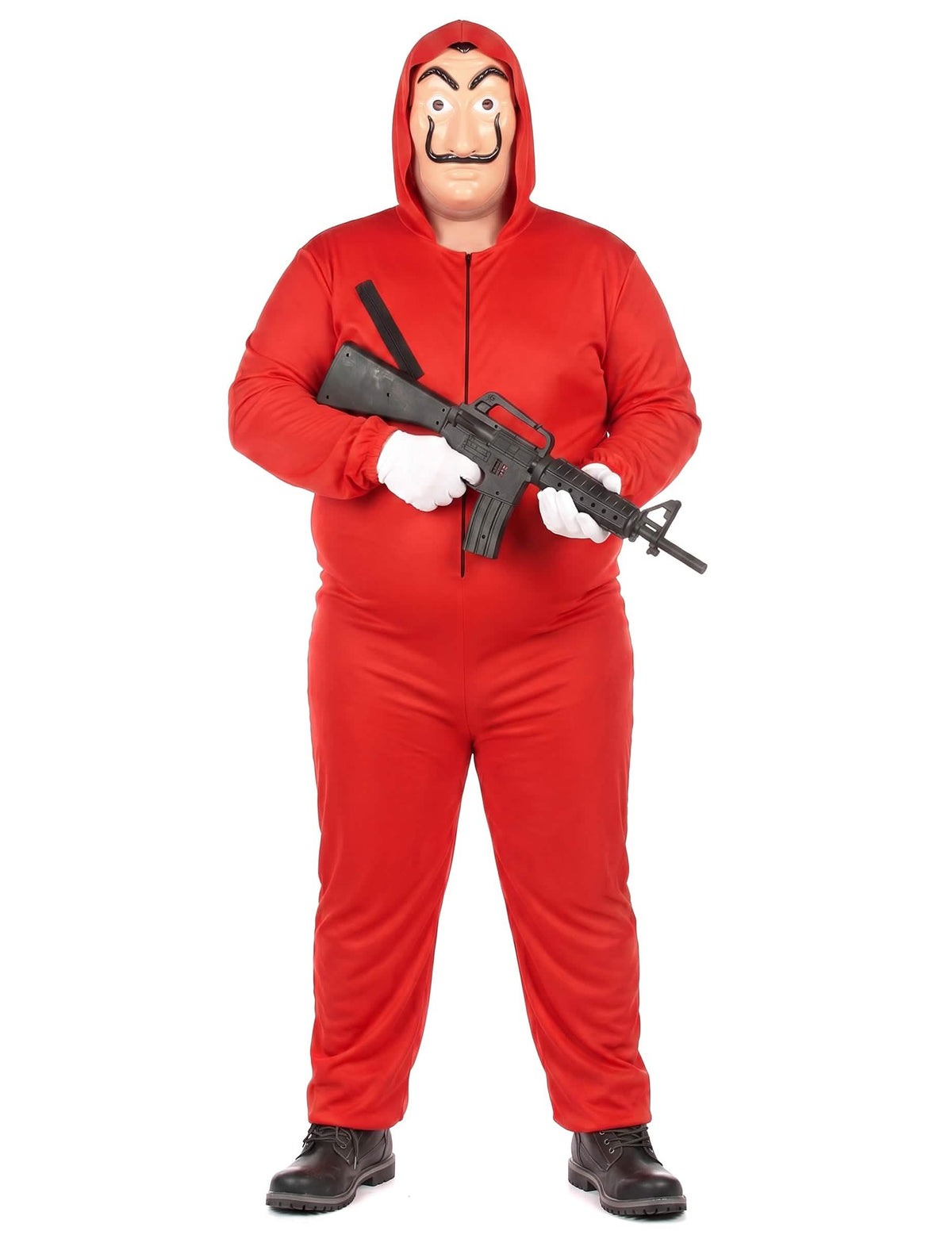 Disfraz mono rojo ladrón adulto