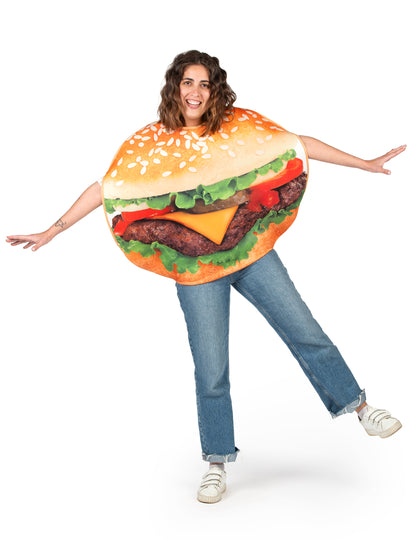 Vue d'ensemble du déguisement de burger