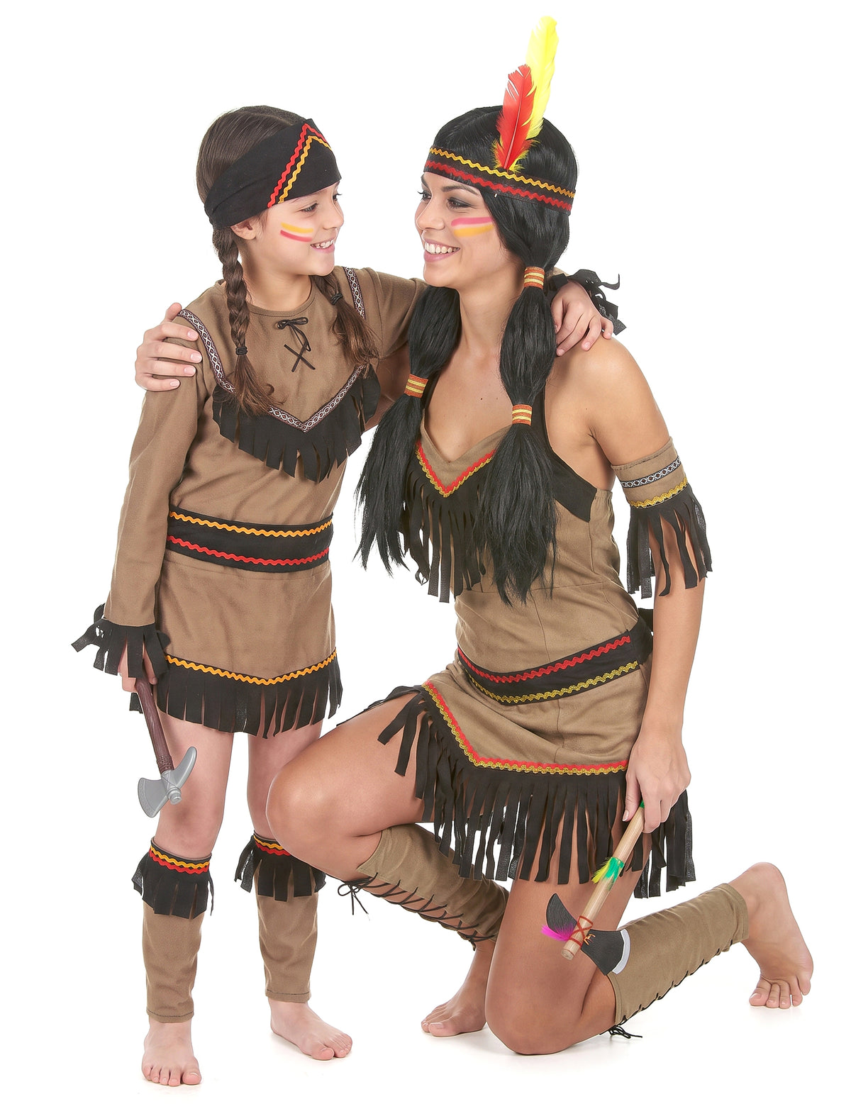 Disfraz pareja India madre e hija