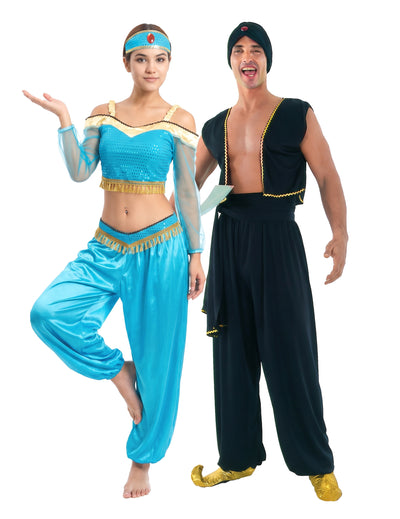 Disfraz de pareja oriental para adulto