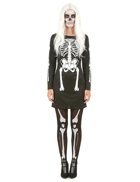 Disfraz de pareja esqueletos Halloween adulto