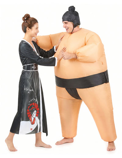 Disfraz de pareja Sumo y Geisha