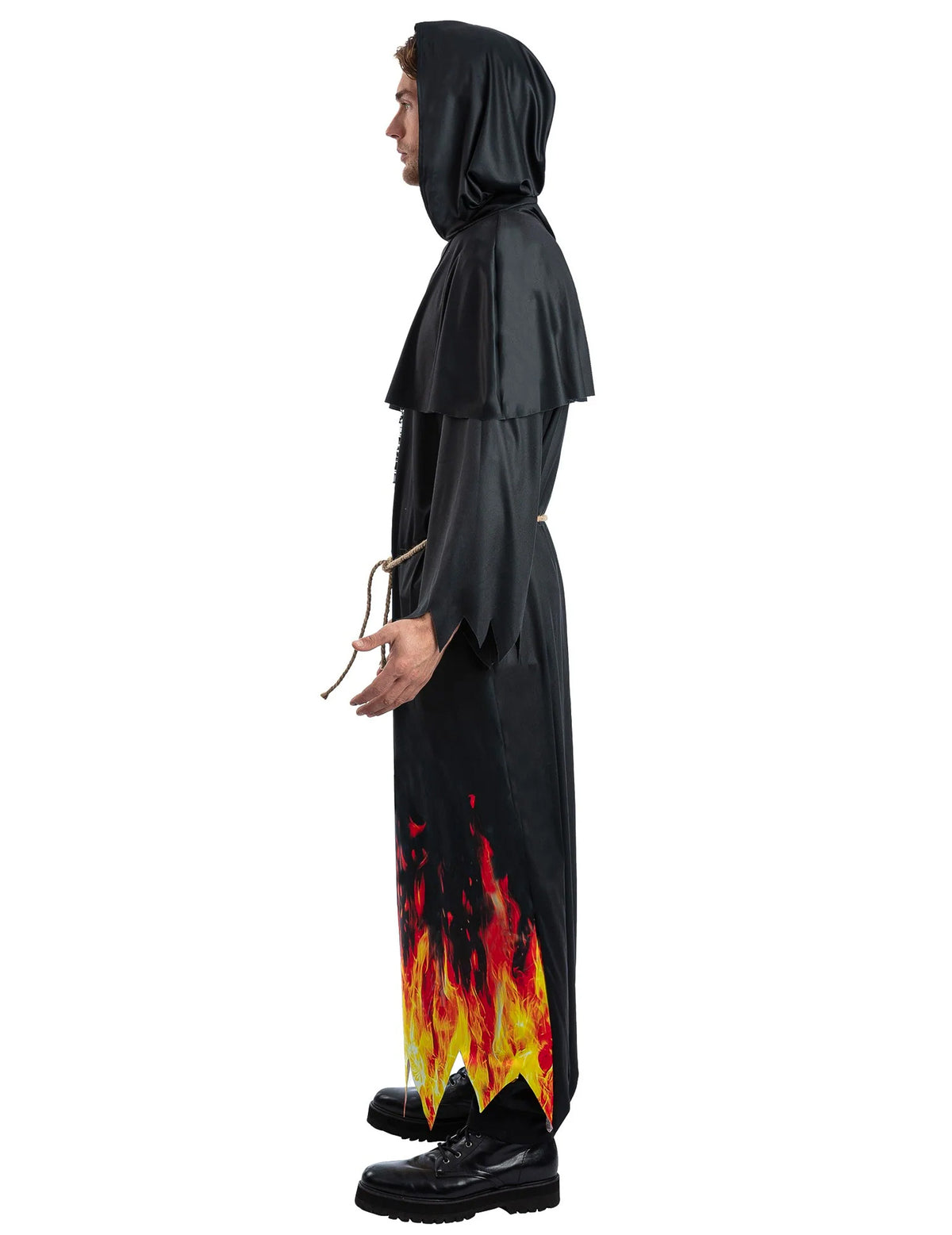 Disfraz de sacerdote infernal para hombre