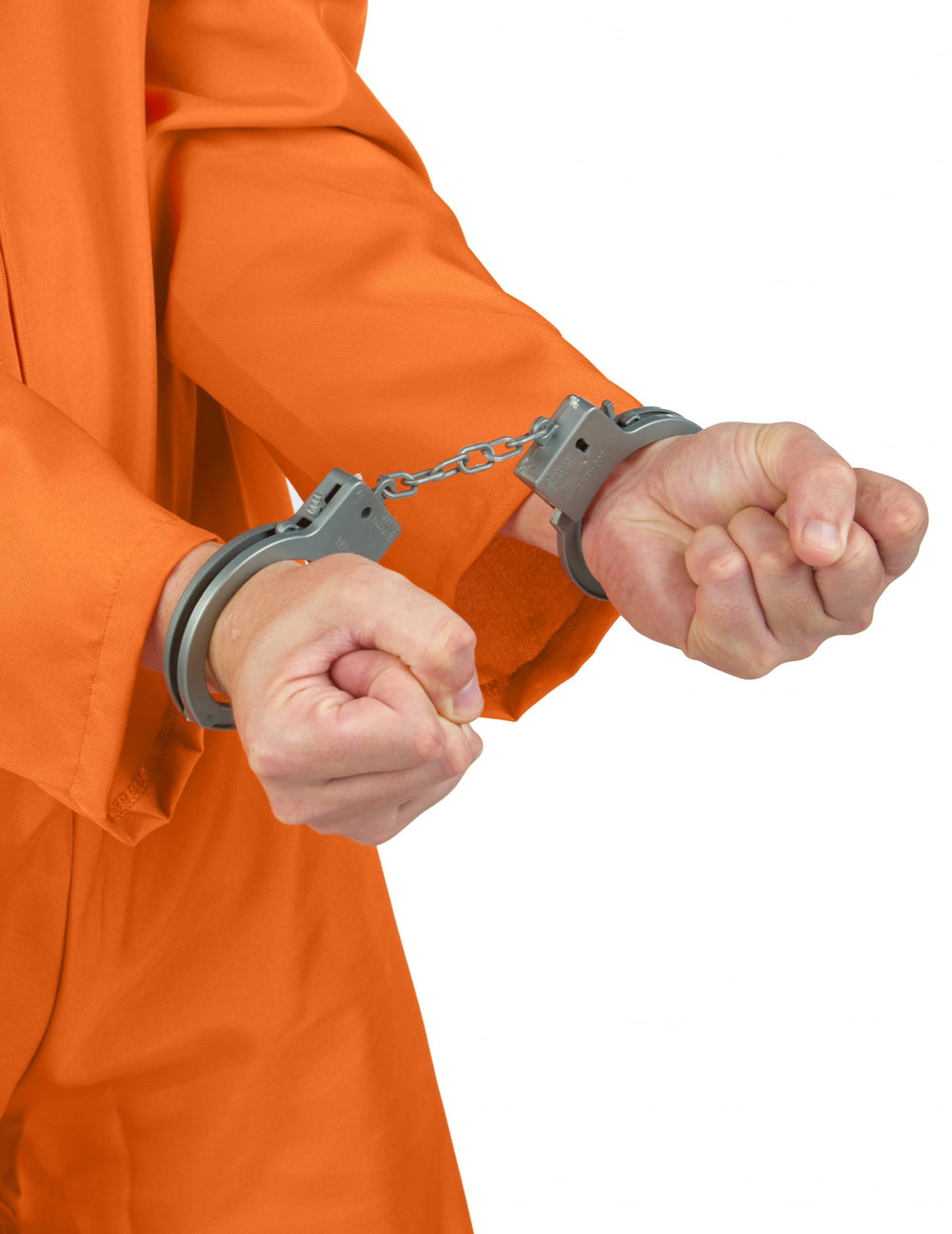 Détail des menottes du déguisement de prisonnier cannibale