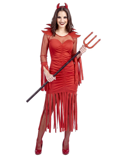 Disfraz de demonio del fuego mujer