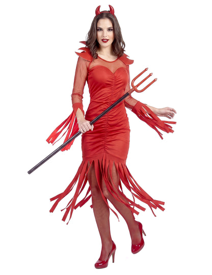 Disfraz de demonio del fuego mujer