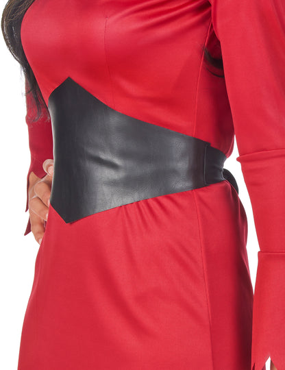 Disfraz de diablesa rojo y negro mujer Halloween