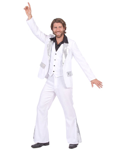 Disfraz estilo disco blanco hombre