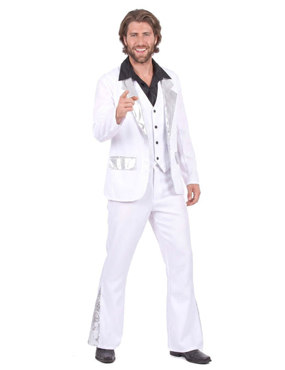 Disfraz estilo disco blanco hombre