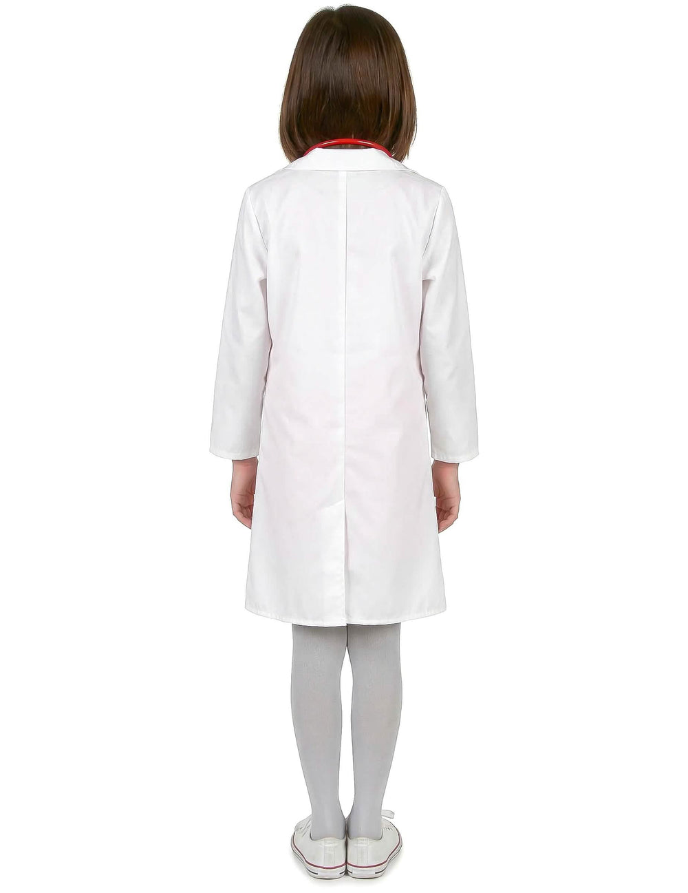 Vue de dos du déguisement de docteur pour fille