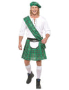 Disfraz escocés verde hombre